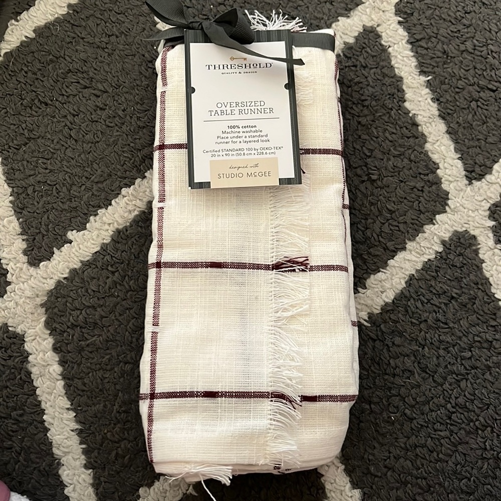 Threshold designed with Studio McGee table runner